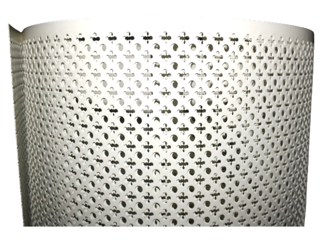 Lamiera Forata per Termosifoni alluminio Fantasia1 Foglio mm.2000x1000 Spessore 0,5 Bianco | Lamper - immagine 1